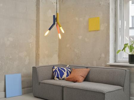 OSRAM Pendelleuchte Decor Straw in Multicolor aus Metall mit E27 Fassungen