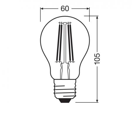 OSRAM E27 LED Lampe E27 Superstar Classic dimmbar 5,9 W wie 60W warmweisses Licht für Wohnräume