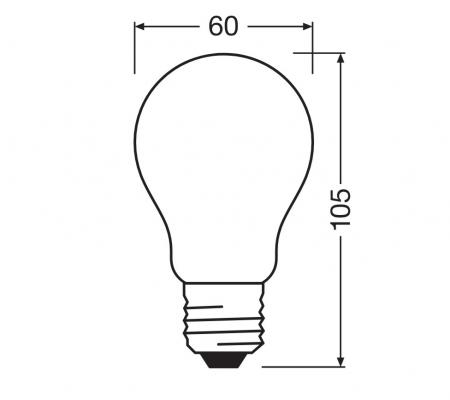 Ledvance E27 Retrofit CLASSIC LED Lampe matt 3.4W wie 40W 4000K universalweiß 840
