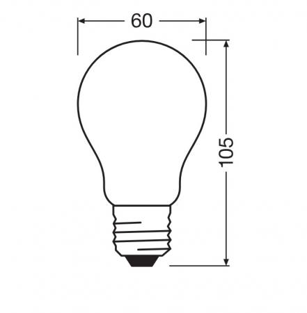 OSRAM E27 LED Leuchtmittel Star Classic A 15 matt 1W wie 15W angenehm warmweißes Licht
