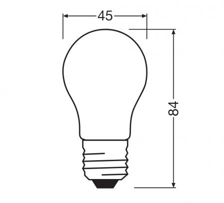 Ledvance E14 LED Filament Lampe Classic P 25 1,8W wie 25W 2700K warmweißes Licht