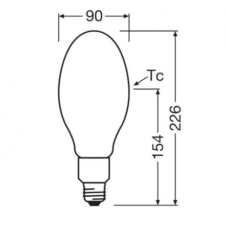 Ledvance E27 LED Straßenlampe HQL 4000LM 21.6W wie 80W 840 4000K IP65