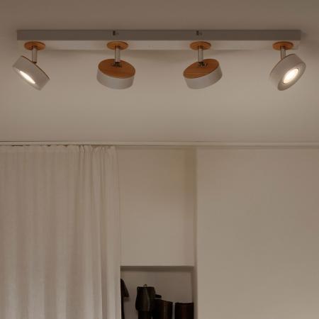 OSRAM LED Decor Spot Pluto 4er Deckenstrahler Weiß mit flexiblen Strahlern