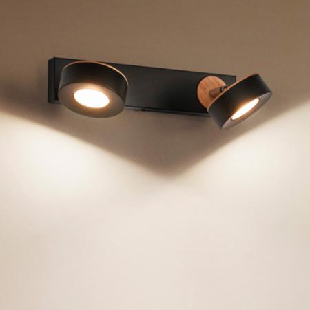 OSRAM LED Decor Spot Pluto 2er Wand- und Decken Strahler Schwarz