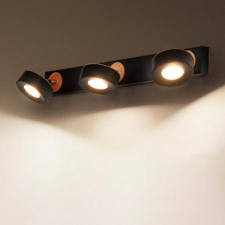 OSRAM LED Decor Spot Pluto 3er Wand- und Decken Strahler Schwarz