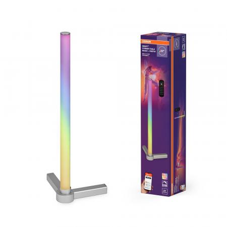 Osram SMART+ WIFI  TABLE CORNER Magic Tischleuchte RGBW Farbwechsel Remote Control Dimmbar Silber