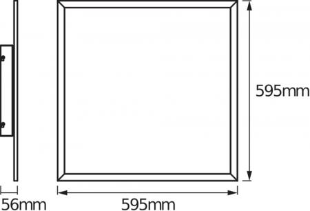 Osram SMART+ Matter Planon Plus Decken Panel Tunable White Aluminium 60x60cm
