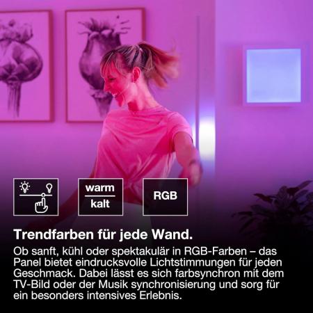 OSRAM SMART+ WiFi Planon Magic Deckenpanel RGBW 30x30cm weiß Steuerung via App oder Fernbedienung