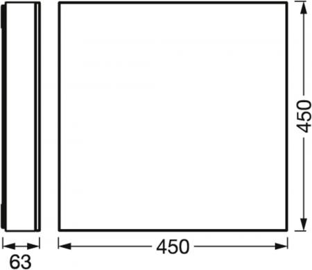 Osram SMART+ Matter Planon Frameless Sparkle 45x45cm Funkeleffekt erinnert an einen Nachthimmel