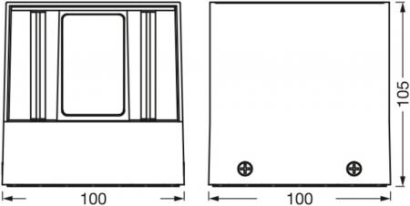 Osram SMART+ MATTER WiFi Beam Adjustable LED-Wandleuchte Up & Down in Schwarz mit Tunbale White & RGB