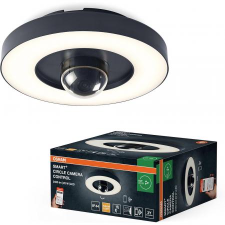 Osram Smart+ Wifi Circle Camera Control mit Sensor, Freisprecheinrichtung, Alarm-Funktion