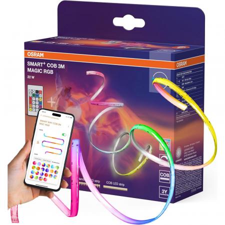 3M OSRAM Smart+ Wi-Fi Flex LED-Streifen COB Magic RGB Remote Control Indoor IP20