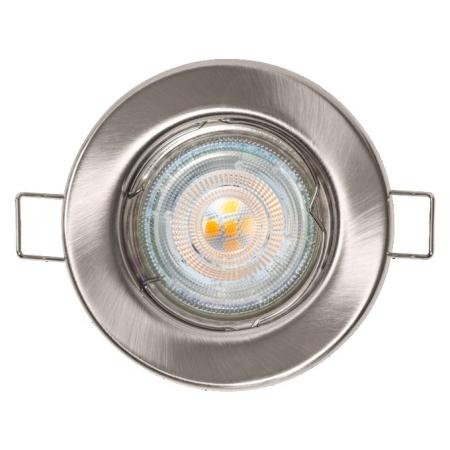5er Set OSRAM LED Spot Set Recess Essential GU10 5x2,6W Brushed Nickel | Einbaudurchmesser: 60 mm
