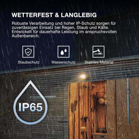 Osram Endura Flacher LED Fluter 30W 3000K warmweiß IP65 weiss Garagen- und Hofbeleuchtung