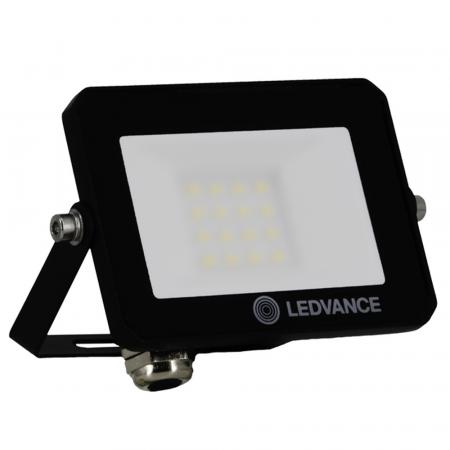 LEDVANCE Kompakter LED Fluter FLOODLIGHT EFFECT 3000K warmweißes Licht 10 Watt IP65 in Schwarz