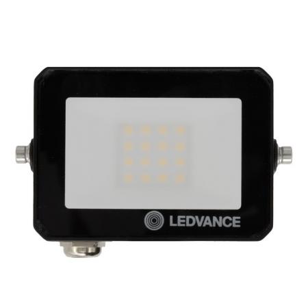 LEDVANCE Kompakter LED Fluter FLOODLIGHT EFFECT 3000K warmweißes Licht 10 Watt IP65 in Schwarz