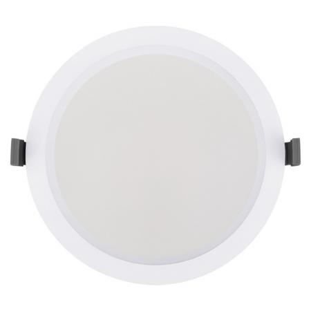 LEDVANCE LED Deckeneinbauleuchte 30–42W 3000–4000K IP44 250mm Multi Select weiß  Einbaudurchmesser: 250 mm
