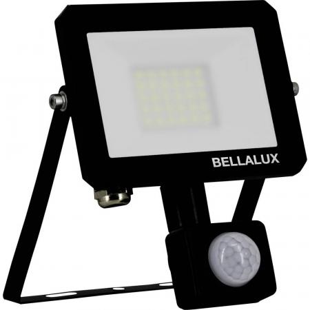 Bellalux Schwenkbarer LED Fluter VITAL mit Sensor schwarz 4000K neutralweißes Licht 20W IP65