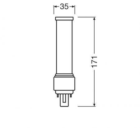 LEDVANCE DULUX LED D EM & AC MAINS VALUE DULUX LED D26 EM & AC MAINS VALUE 9W 865 G24D-3 für KVG/VVG und Netzbetrieb