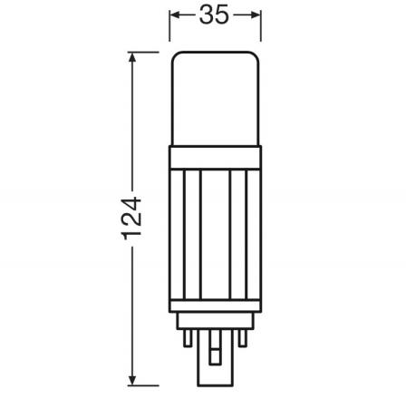 OSRAM DULUX G24D D18 VT EM LED Lampe 2Pin 7,5W wie 18W 6500K kaltweißes Licht KVG