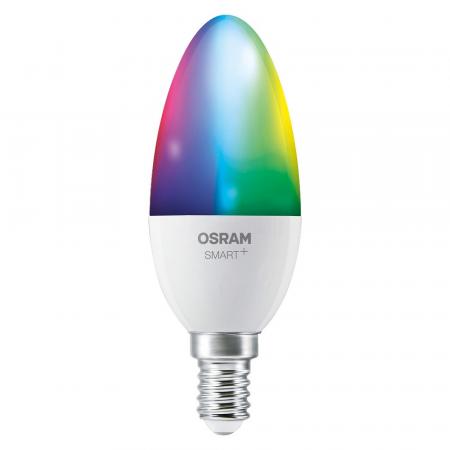 3er-Pack OSRAM E14 SMART+ MATTER Classic B40 LED-Lampe 4,9W wie 40W Multicolor 2700-6500K - Matter over WiFi, App- und Sprachsteuerung, 16 Mio. Farben