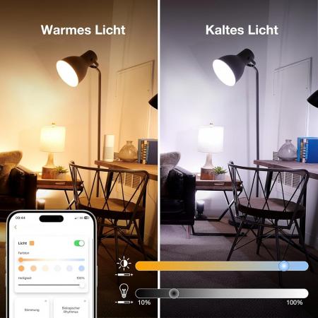 OSRAM E14 SMART+ MATTER Classic B40 Kerze Tunable White 4,9W wie 40W dimmbar - kompatibel mit Alexa, Google Home, Matter über WiFi