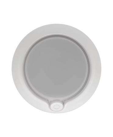 OSRAM Nachtlicht LUNETTA Round Weiß - mit Sensor Warmweiß, Ein-/Ausschalter, Steckdosenmontage