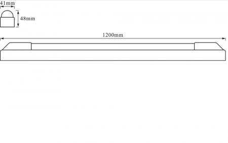 120cm OSRAM Lichtleiste LED Power Batten 25W 3000K warmweißes Licht