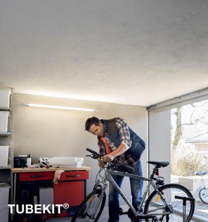 120 cm OSRAM TubeKIT LED Unterbauleuchte 19W 4000K universalweißes Licht mit Netzstecker und Schalter