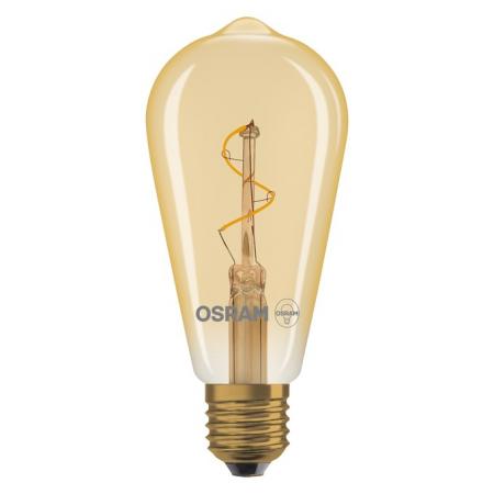 OSRAM E27 Lampe Vintage 1906 LED Edison Spiral Filament 1,8W 2200K Gold