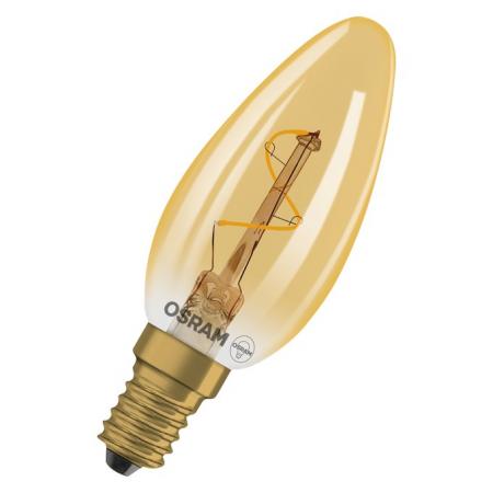OSRAM VINTAGE 1906 LED Classic B Lampe Spiral Filament 1,8W 822 E14 Gold