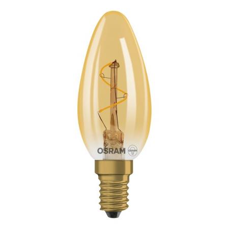 OSRAM VINTAGE 1906 LED Classic B Lampe Spiral Filament 1,8W 822 E14 Gold