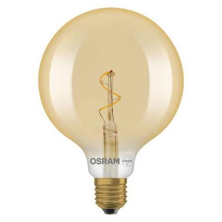 OSRAM E27 Lampe Vintage 1906 LED Classic Globe 1,8W 2200K 125mm Gold