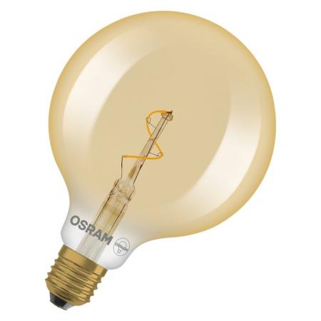 OSRAM E27 Lampe Vintage 1906 LED Classic Globe 1,8W 2200K 125mm Gold