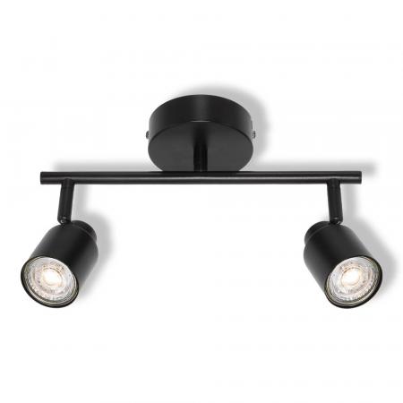 OSRAM GU10 STRAHLER WANDLEUCHTE DECKENLEUCHTE SCHWARZ 2-FLAMMIG