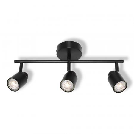 OSRAM GU10 STRAHLER WANDLEUCHTE DECKENLEUCHTE SCHWARZ 3-FLAMMIG