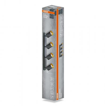 OSRAM LED SPOT ETERNAL BLACK AND GOLD 4XGU10