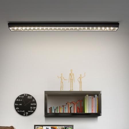 OSRAM Office Line Grid Curve Deckenleuchte 120cm 40W 4000K Click-DIM Schwarz