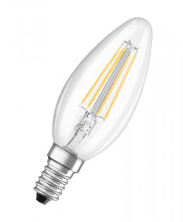 6er Pack OSRAM LED Value Classic B 40 Filament 4W wie 40W 827 E14 Klar 2700K 470 lm 300° Warmweiß