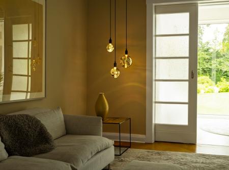 OSRAM Decor LED Flat Lamp 3,5W 827 E27 Electro Glass Medium Black | nicht dimmbar