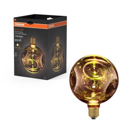 OSRAM DECOR LED Flat Lamp 3,5W 827 E27 Non-DIM Medium Rosé
