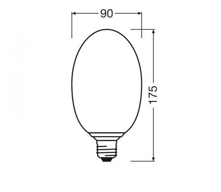 OSRAM DECOR LED Flat Lamp 3,5W 827 E27 Cracked Glass Long Brown nicht dimmbar