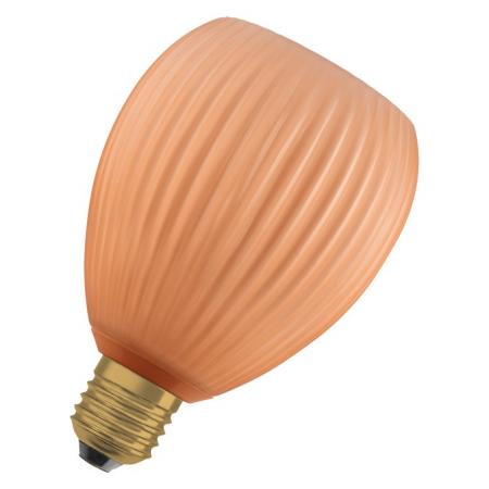 OSRAM E27 LED Dekor Flat Lamp 3,5W 827 nicht dimmbar farbiges Glas oval orange 300 lm