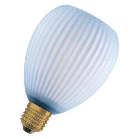 OSRAM E27 LED Dekor Flat Lamp 3,5W 827 nicht dimmbar Glas Oval blau 300 lm