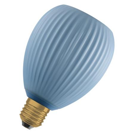 OSRAM E27 LED Dekor Flat Lamp 3,5W 827 nicht dimmbar Glas Oval blau 300 lm