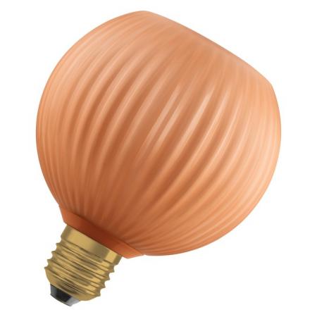 OSRAM E27 LED Dekor Flat Lamp 3,5W 827 nicht dimmbar Glas Globe orange 300 lm