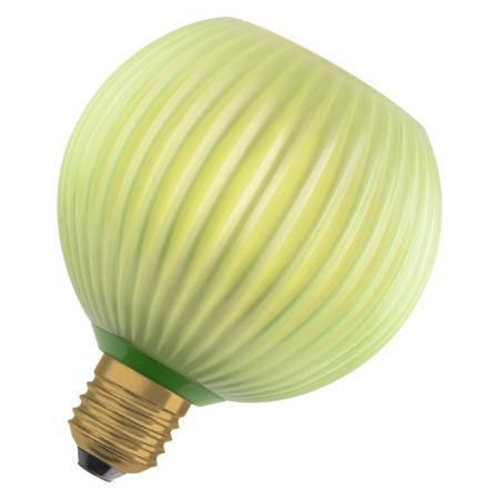 OSRAM E27 LED Dekor Flat Lamp 3,5W 827 nicht dimmbar Glas Globe grün 300 lm