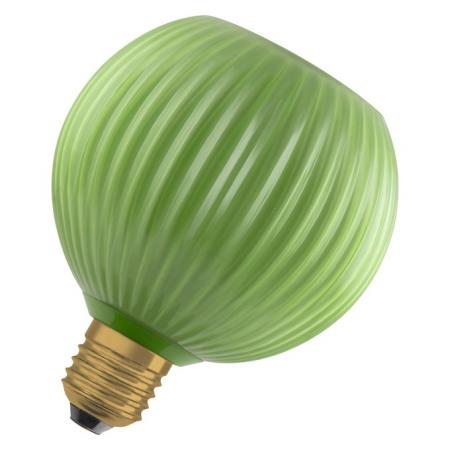 OSRAM E27 LED Dekor Flat Lamp 3,5W 827 nicht dimmbar Glas Globe grün 300 lm