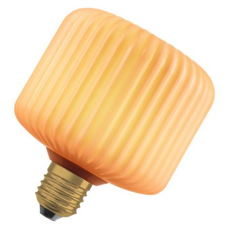 OSRAM E27 LED Dekor Flat Lamp 3,5W 827 nicht dimmbar Glas Square orange 300 lm