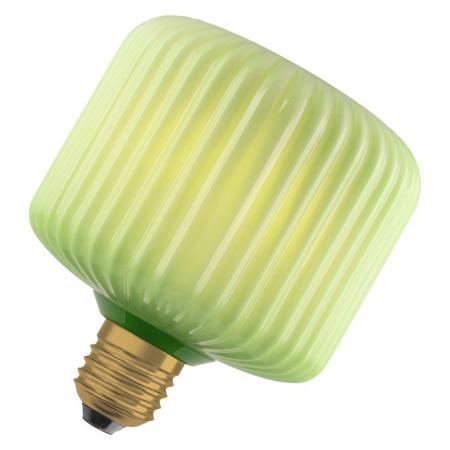 OSRAM E27 LED Dekor Flat Lamp 3,5W 827 nicht dimmbar Glas Square grün 300 lm